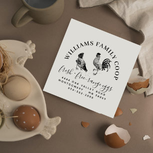 Tampons Encreurs Grand classique Hen Egg Carton Adresse de retour T