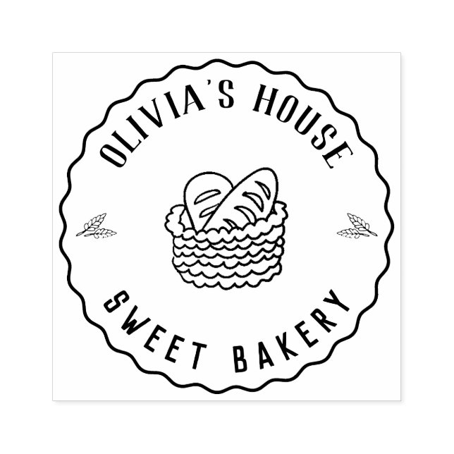 Tampons Encreurs Grand logo personnalisé maison Sta en caoutchouc p (Impression)