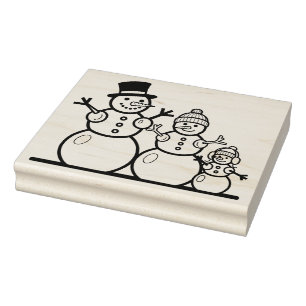 Tampons Encreurs Grande famille Snowman