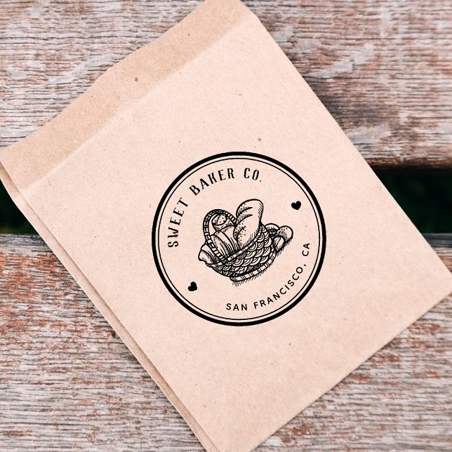 Tampons Encreurs Grande Panier à pain à main Boulangerie d'affaires (Créateur téléchargé)