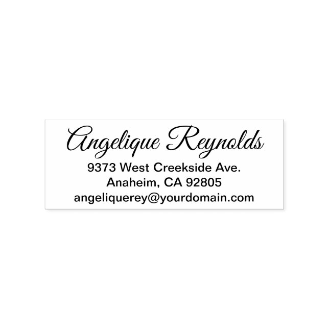 Tampons Encreurs Great Vibes Simple Return Address et Email (Impression)