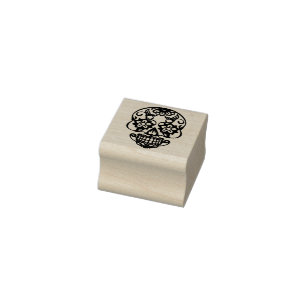 Tampons Encreurs Halloween Floral Sugar Skull