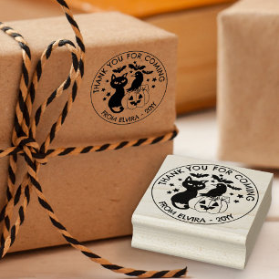 Tampons Encreurs Halloween heureux Citrouille de Cat Raven