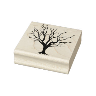 Tampons Encreurs Halloween Silhouette Arbre Mort