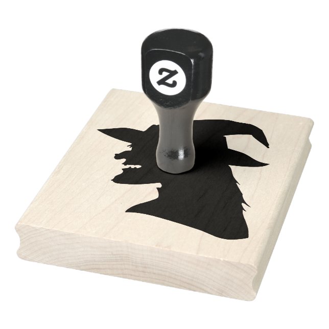 Tampons Encreurs Halloween Sorcière Éffrayante 4" x 5" Timbre en ca (Tampon)