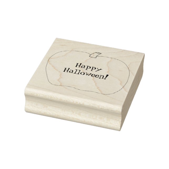 Tampons Encreurs Happy Halloween Citrouille Outline Timbres en caou (Tampon)