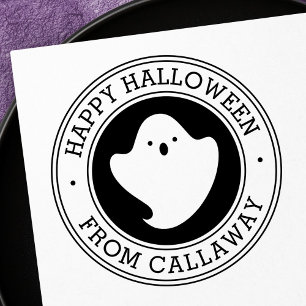 Tampons Encreurs Happy Halloween mignon fantôme kawaii nom personna