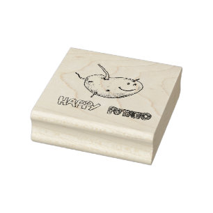 Tampons Encreurs Happy Potato Wood Art Timbre