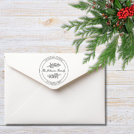 Tampons Encreurs Holly Create Your Own Stamp Round Return Address