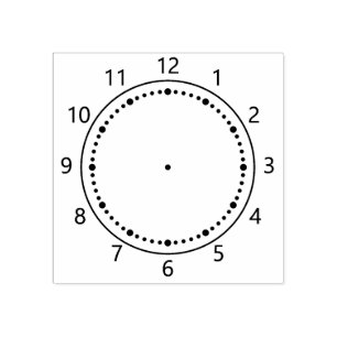 Tampons Encreurs Horloge d'apprentissage en caoutchouc