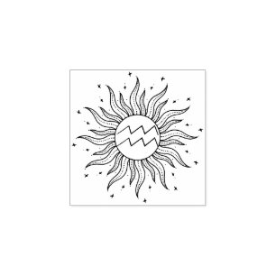 Tampons Encreurs Horoscope du Soleil Verseau