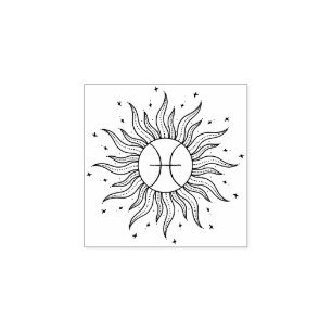 Tampons Encreurs Horoscope Soleil Poissons Zodiaque