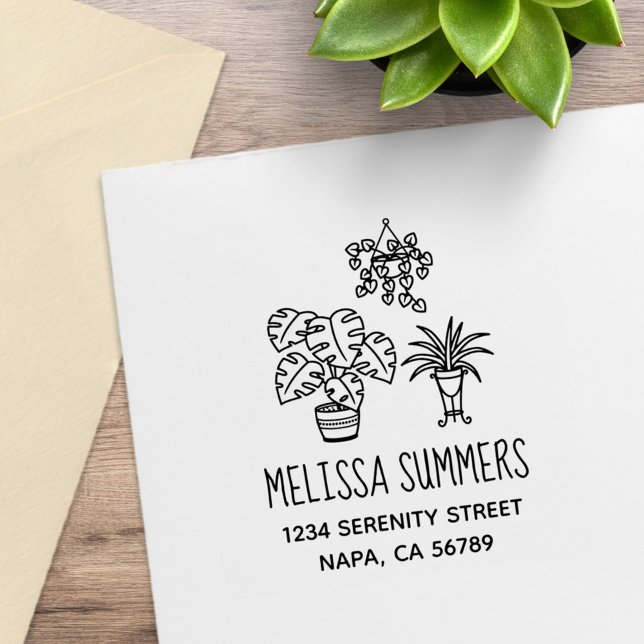 Tampons Encreurs Houseplants Hobby Address (Créateur téléchargé)