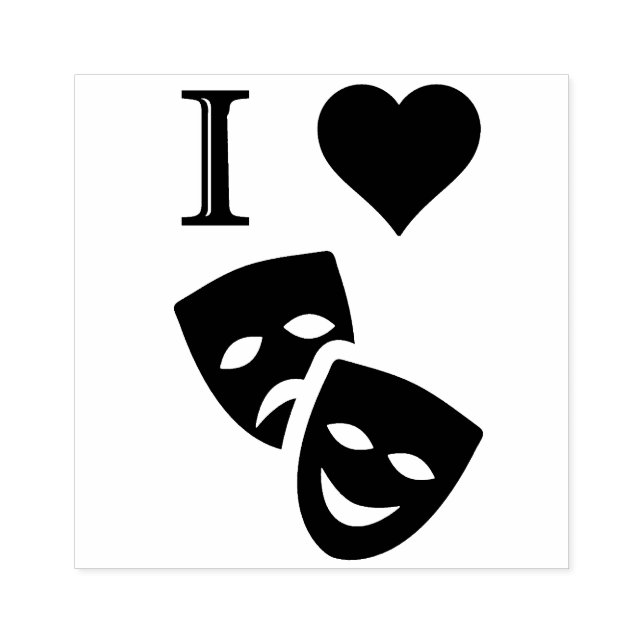 Tampons Encreurs I Love Theatre (Impression)