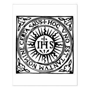 Tampons Encreurs Ignace de Loyola, Timbre en caoutchouc Christogram
