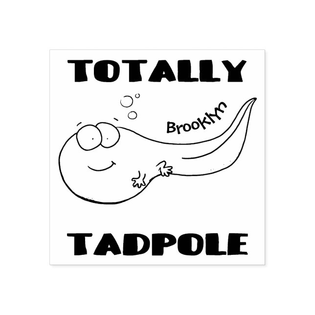 Tampons Encreurs Illustration amusante de dessin animé en têtard (Impression)