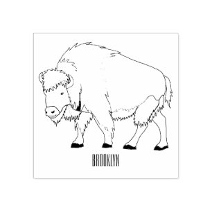 Tampons Encreurs Illustration de bison