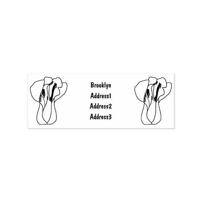 Tampons Encreurs Illustration de Bok choy (Impression)