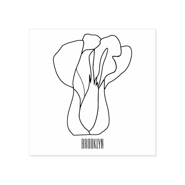 Tampons Encreurs Illustration de Bok choy (Impression)