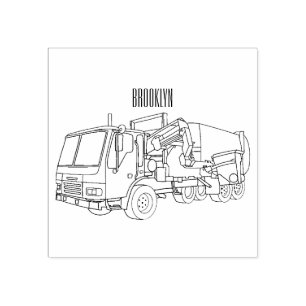 Tampons Encreurs Illustration de camion à ordures