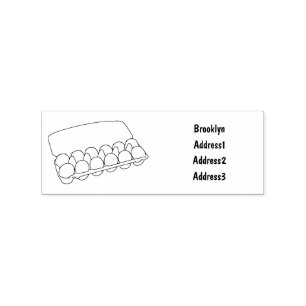 Tampons Encreurs Illustration de carton d'oeufs