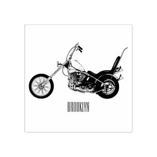 Tampons Encreurs Illustration de Chopper Motorcycle 1950