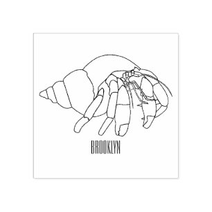 Tampons Encreurs Illustration de crabe ermite