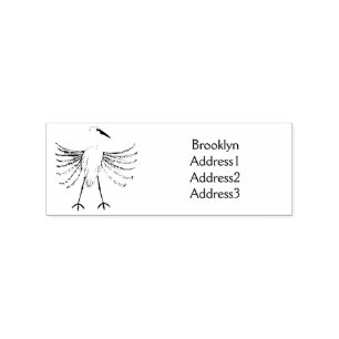 Tampons Encreurs Illustration de dessin d'oiseau de grand feu