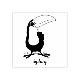 Tampons Encreurs Illustration de dessin humoristique du toucan joye
