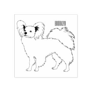 Tampons Encreurs Illustration de dessin pour chien de Papillon