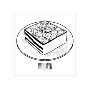 Tampons Encreurs Illustration de gâteau de Tiramisu