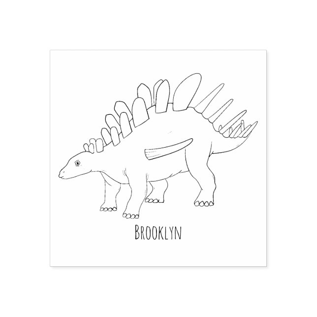 Tampons Encreurs Illustration de Kentrosaurus (Impression)