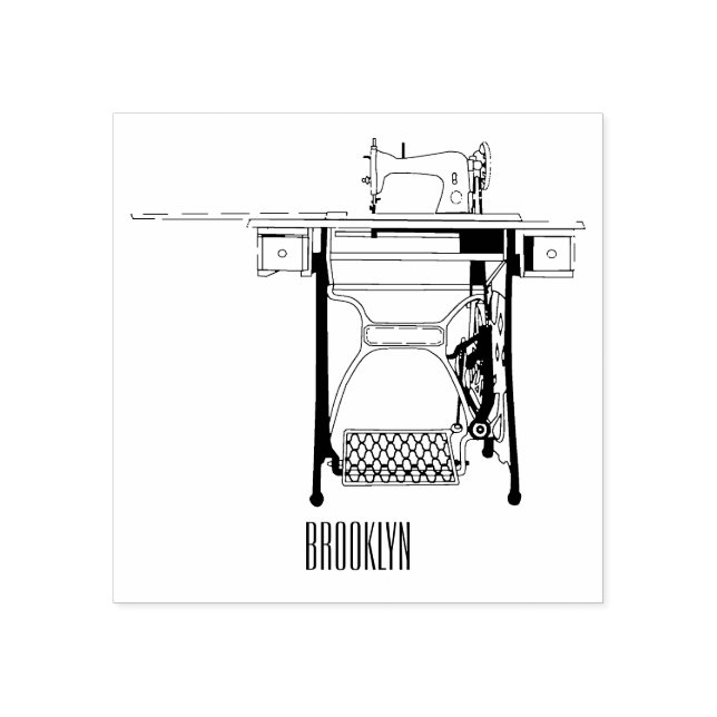 Tampons Encreurs Illustration de la machine à coudre (Impression)