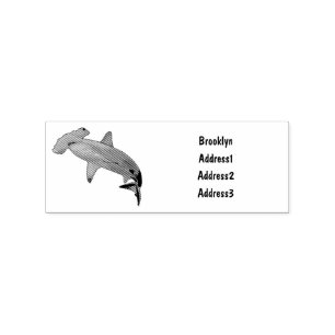 Tampons Encreurs Illustration de requin marteau