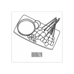Tampons Encreurs Illustration de Satay