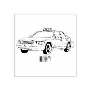 Tampons Encreurs Illustration de taxi