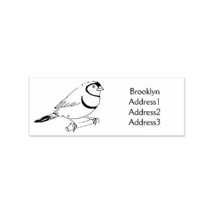 Tampons Encreurs Illustration d'oiseau à deux barreaux