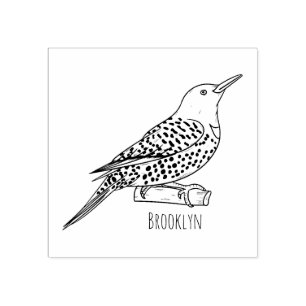 Tampons Encreurs Illustration d'oiseau de scintillement du Nord
