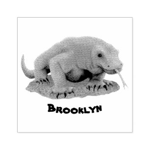Tampons Encreurs Illustration du dragon de Komodo