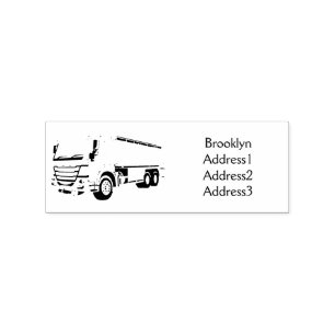 Tampons Encreurs Illustration du transport de carburant par camion-