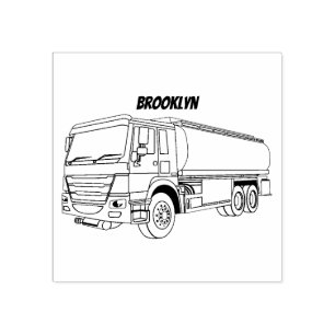 Tampons Encreurs Illustration du transport de carburant par camion-