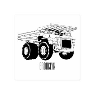 Tampons Encreurs Illustration d'un camion à grande échelle