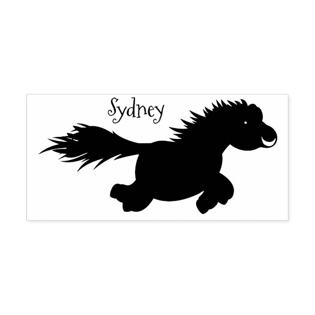 Tampons Encreurs Illustration d'un poney de Shetland mignon (Impression)
