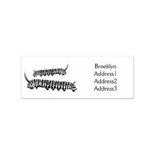 Tampons Encreurs Illustration Monarch caterpillar