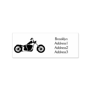 Tampons Encreurs Illustration motocyclette de style hélicoïdal