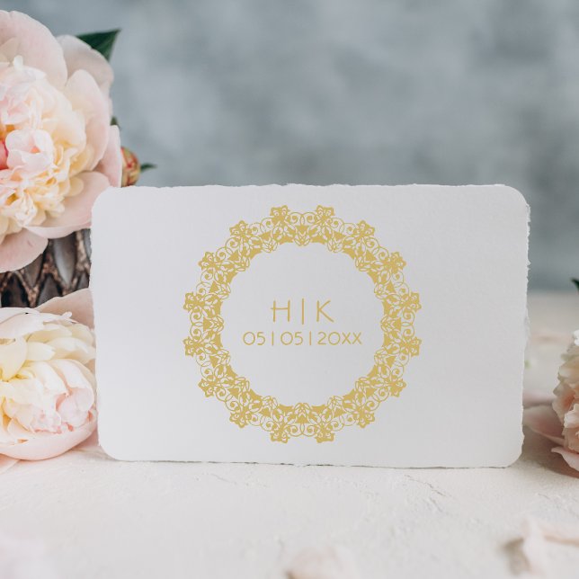 Tampons Encreurs Initiales du Mariage de dentelle (Créateur téléchargé)