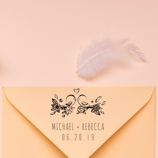 Tampons Encreurs Inséparables personnalisés à la main Nom de couple (Créateur téléchargé)