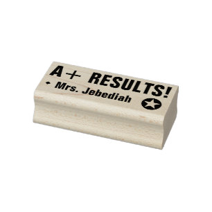 Tampons Encreurs Inspirationnel "A+ RÉSULTATS !" Timbre en caoutcho