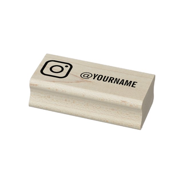 Tampons Encreurs Instagram personnalisé | Suivez-moi sur Instagram (Tampon)