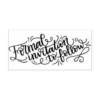 Tampons Encreurs Invitation officielle à suivre - Timbre pour maria